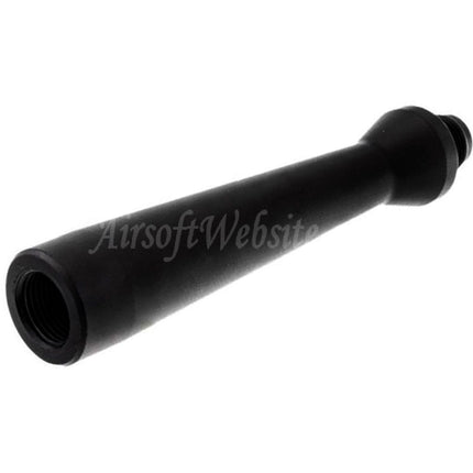 Canon extérieur ultra-léger en aluminium Revanchist Airsoft 100 mm - 14 mm CCW avec adaptateur de filetage pour pistolets GBB Novritsch série SSP5