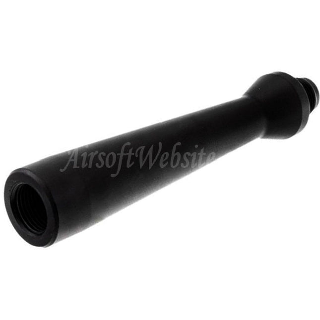 Canon extérieur ultra-léger en aluminium Revanchist Airsoft 100 mm - 14 mm CCW avec adaptateur de filetage pour pistolets GBB Novritsch série SSP5