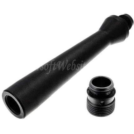 Canon extérieur ultra-léger en aluminium Revanchist Airsoft 100 mm - 14 mm CCW avec adaptateur de filetage pour pistolets GBB Novritsch série SSP5