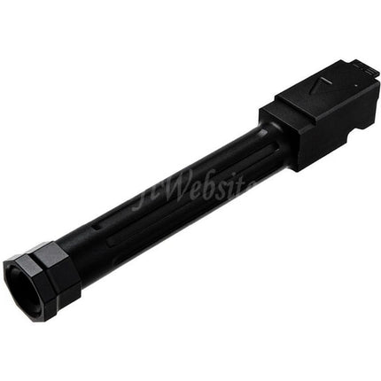 Canon extérieur fileté central en aluminium CNC RWA Agency Arms - 14 mm CCW pour pistolets Umarex (VFC) G17 Gen3 Gen4 G18C / RWA Agency Arms série EXA GBB Airsoft