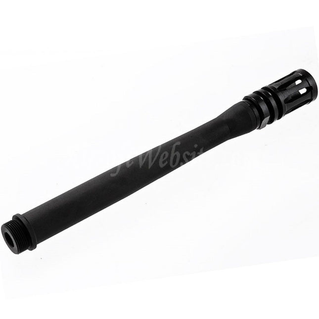 VFC Extended Outer Barrel -14mm CCW with Flash Hider For VFC M249 Series GBB Machine Gun Rifles Airsoft Black