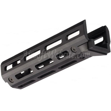 Hephaestus 6,5 Zoll 160 mm CNC-Aluminium M-LOK Handschutz für GHK LCT AKS-74U Serie AEG GBB Gewehre Airsoft Schwarz