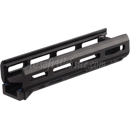 Hephaestus 6,5 Zoll 160 mm CNC-Aluminium M-LOK-Handschutz mit 20 mm Gasrohr mit Schiene für GHK LCT AKS-74U-Serie AEG GBB-Gewehre Airsoft Schwarz