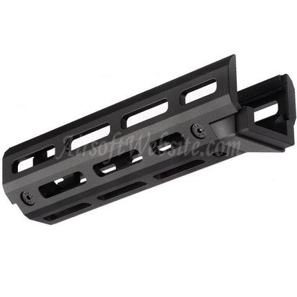 Hephaestus 6,5 Zoll 160 mm CNC-Aluminium M-LOK-Handschutz mit 20 mm Gasrohr mit Schiene für GHK LCT AKS-74U-Serie AEG GBB-Gewehre Airsoft Schwarz