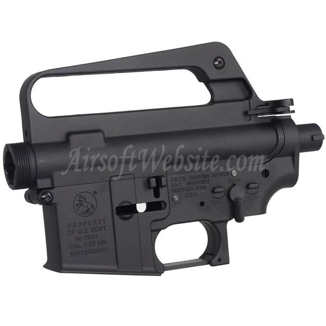 E&C COLT M16A1 603 Style Metal Body Upper Lower Receiver (CNC Logo) Suitable For E&C Tokyo Marui M4 M16 Series AEG Rifles Airsoft Black
