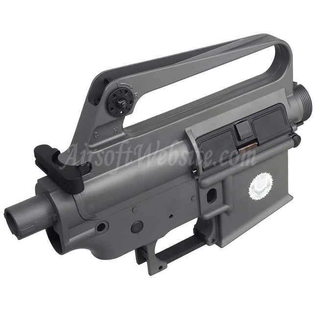 E&C COLT M16VN 604 Style Metal Body Upper Lower Receiver (CNC Logo) Suitable For E&C Tokyo Marui M4 M16 Series AEG Rifles Airsoft Grey