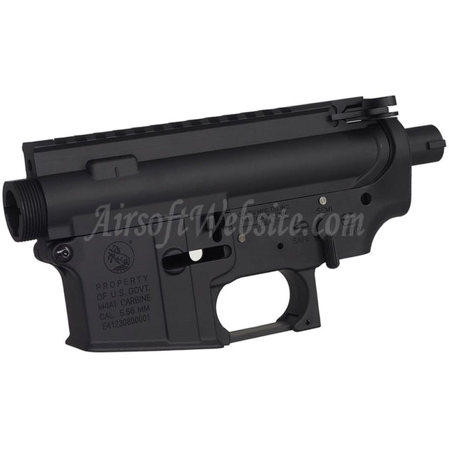 E&C COLT M4A1 Metal Body Upper Lower Receiver (CNC Logo) Suitable For E&C Tokyo Marui M4 M16 Series AEG Rifles Airsoft Black