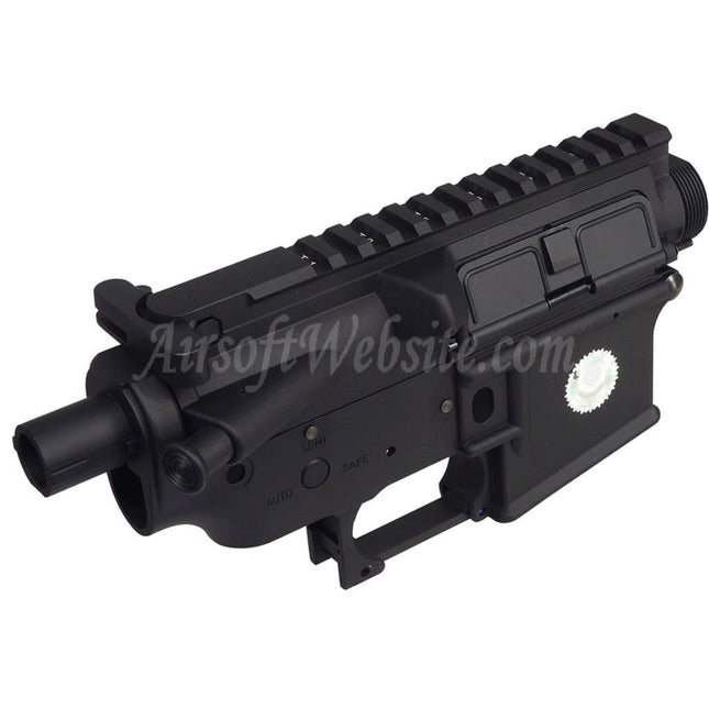E&C COLT M4A1 Metal Body Upper Lower Receiver (CNC Logo) Suitable For E&C Tokyo Marui M4 M16 Series AEG Rifles Airsoft Black