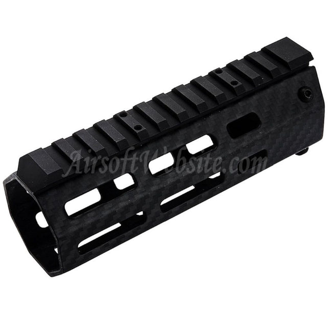 Système de rail de garde-main léger M-LOK en fibre de carbone Revanchist Airsoft 145 mm 5,5 pouces pour fusils Tokyo Marui M4 Series MWS GBB, noir