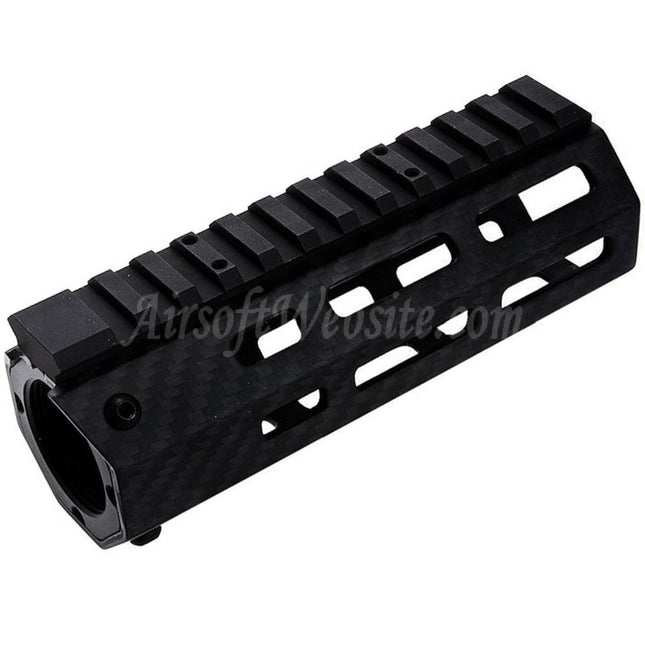 Système de rail de garde-main léger M-LOK en fibre de carbone Revanchist Airsoft 145 mm 5,5 pouces pour fusils Tokyo Marui M4 Series MWS GBB, noir