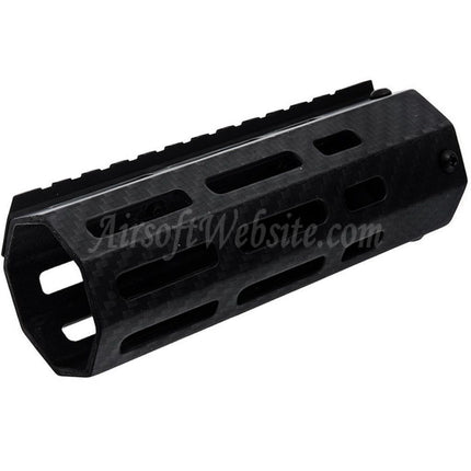 Système de rail de garde-main léger M-LOK en fibre de carbone Revanchist Airsoft 145 mm 5,5 pouces pour fusils Tokyo Marui M4 Series MWS GBB, noir