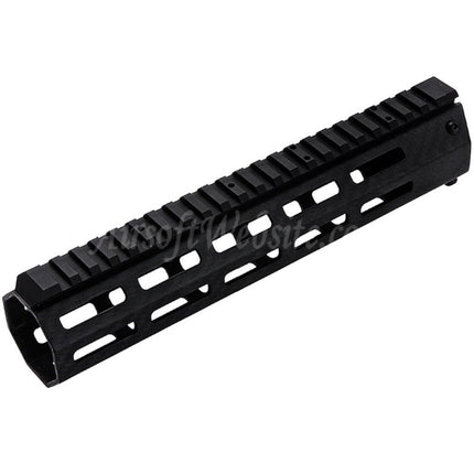 Revanchist Airsoft 245mm 9.5" Inches Lightweight Carbon Fiber M-LOK Handguard Rail System For Tokyo Marui M4 Series MWS GBB Rifles Black