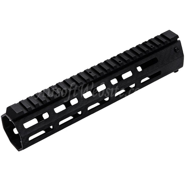 Système de rail de garde-main léger M-LOK en fibre de carbone Revanchist Airsoft 245 mm 9,5 pouces pour fusils Tokyo Marui M4 Series MWS GBB, noir