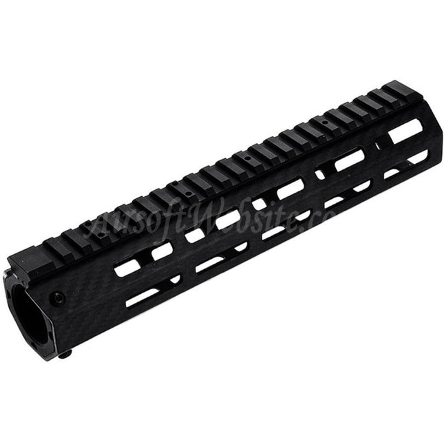 Système de rail de garde-main léger M-LOK en fibre de carbone Revanchist Airsoft 245 mm 9,5 pouces pour fusils Tokyo Marui M4 Series MWS GBB, noir