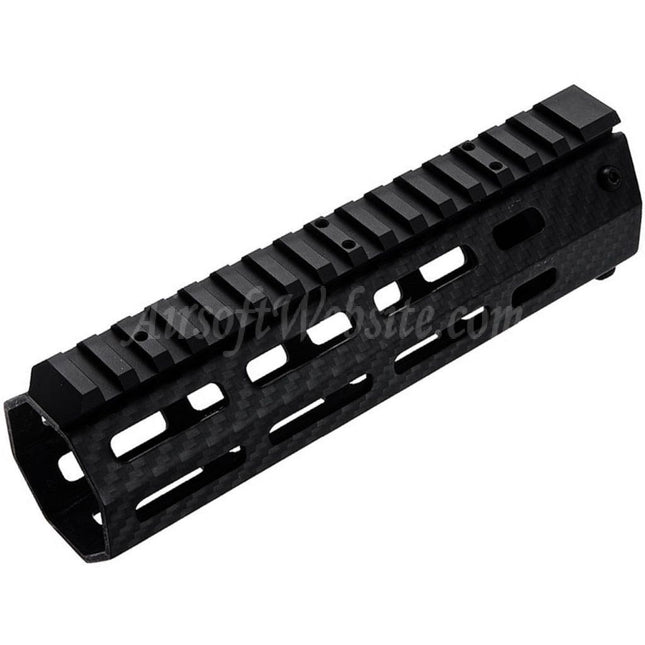 Système de rail de garde-main léger M-LOK en fibre de carbone Revanchist Airsoft 180 mm 7 pouces pour fusils Tokyo Marui M4 Series MWS GBB, noir