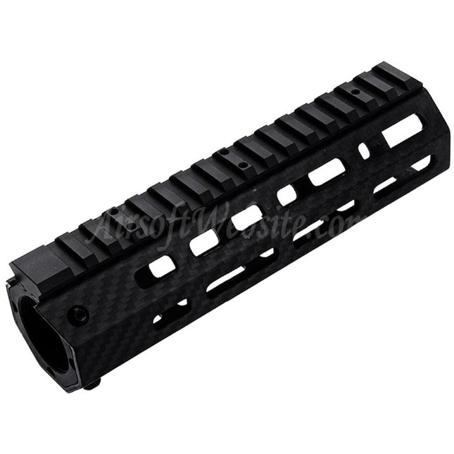 Système de rail de garde-main léger M-LOK en fibre de carbone Revanchist Airsoft 180 mm 7 pouces pour fusils Tokyo Marui M4 Series MWS GBB, noir