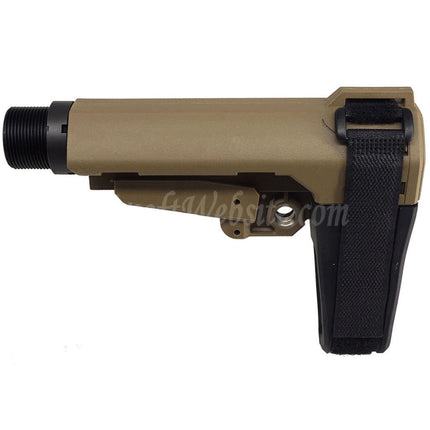 CYMA CGS SBT Style SBA3 Stabilizing Brace Stock Set with 6-Position Buffer Tube Suitable For CYMA CGS Tokyo Marui M4 Series MWS GBB Rifles