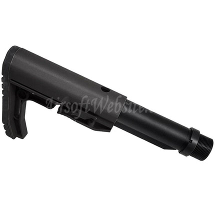 CYMA CGS MFT BMSMIL Style Minimalist Stock Set with 5-Position Short Buffer Tube Suitable For CYMA CGS Tokyo Marui M4 Series MWS GBB Rifles