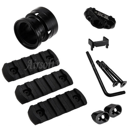 Système de rail de garde-main VFC 7" BCM GUNFIGHTER MCMR-7 M-LOK pour fusils AEG VFC série M4 Airsoft noir