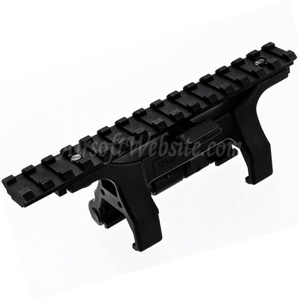 Support de rail Picatinny Old School VFC pour fusils Umarex (Elite Force) H&amp;K MP5 G3 HK53 Series GBB Airsoft Noir