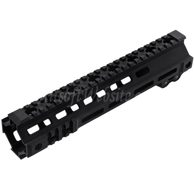 Système de rail de garde-main Z-Parts en aluminium 255 mm 10 pouces MK4 M-LOK avec écrou de canon pour fusils GHK série M4 GBB Airsoft noir