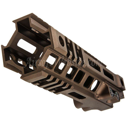 Système de rail de garde-main Z-Parts en aluminium 185 mm 7 pouces MK4 M-LOK avec écrou de canon pour fusils GHK série M4 GBB Airsoft Tan