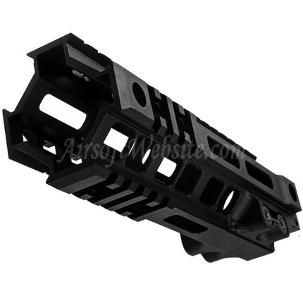 Z-Parts Aluminum 185mm 7" Inches MK4 M-LOK Handguard Rail System with Barrel Nut For Tokyo Marui M4 Series MWS GBB Rifles Airsoft Black