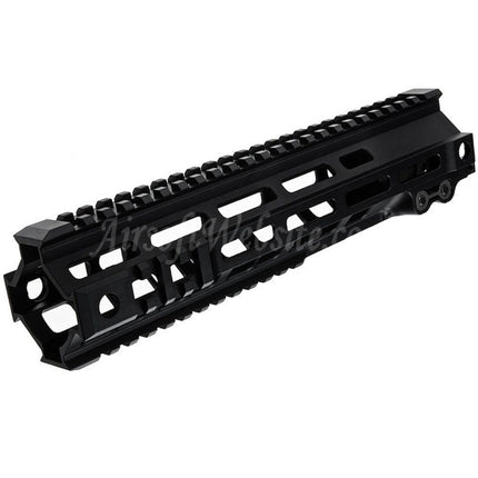 Système de rail de garde-main Z-Parts en aluminium 260 mm 10 pouces MK4 M-LOK avec écrou de canon pour fusils Tokyo Marui série M4 MWS GBB Airsoft noir