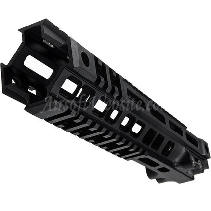 Système de rail de garde-main Z-Parts en aluminium 260 mm 10 pouces MK4 M-LOK avec écrou de canon pour fusils Tokyo Marui série M4 MWS GBB Airsoft noir