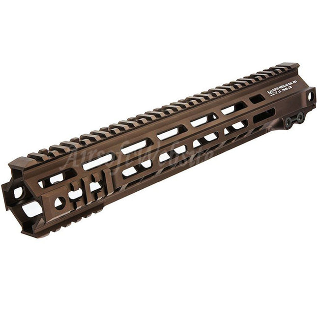 Système de rail de garde-main Z-Parts en aluminium 335 mm 13 pouces MK4 M-LOK avec écrou de canon pour fusils Tokyo Marui série M4 MWS GBB Airsoft Tan