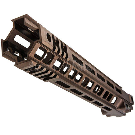 Z-Parts Aluminum 335mm 13" Inches MK4 M-LOK Handguard Rail System with Barrel Nut For Tokyo Marui M4 Series MWS GBB Rifles Airsoft Tan