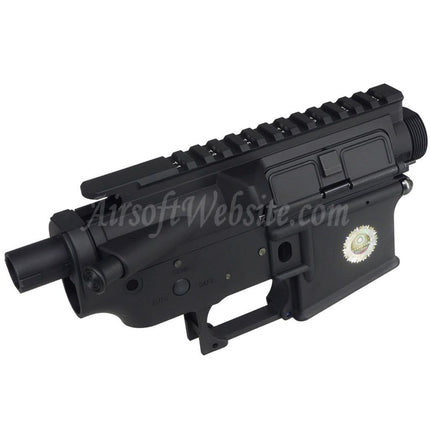E&C COLT M4A1 Metal Body Upper Lower Receiver (CNC Logo) Suitable For E&C E-Bolt System AR M4 M16 Series AEG Rifles Airsoft Black