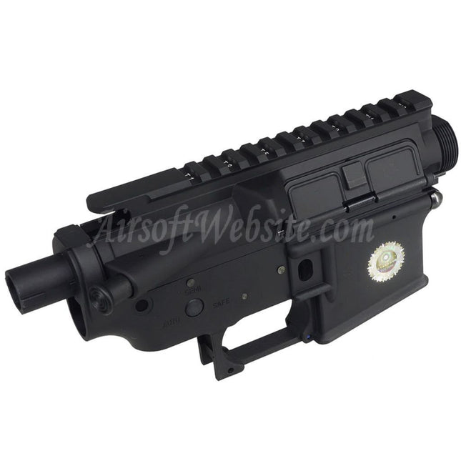 E&C COLT M4A1 Metal Body Upper Lower Receiver (CNC Logo) Suitable For E&C E-Bolt System AR M4 M16 Series AEG Rifles Airsoft Black