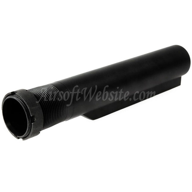 Guns Modify GM CNC Aluminum 6-Position Stock Buffer Tube For Tokyo Marui M4 Series MWS GBB Rifles Airsoft Black