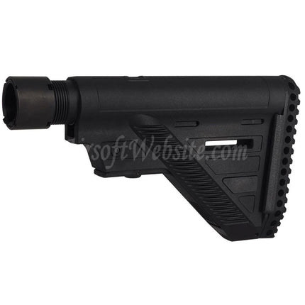 Guns Modify GM HK416 A5 Style Polymer Slim Stock with 6-Position Buffer Tube For VFC Umarex H&K HK416 A5 Series GBB Rifles Airsoft