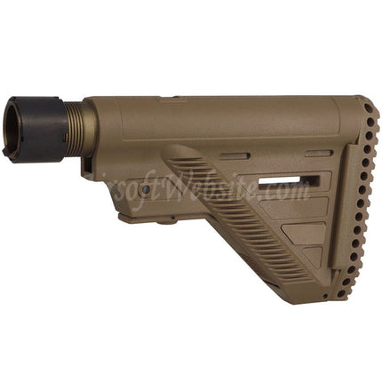 Guns Modify GM HK416 A5 Style Polymer Slim Stock with 6-Position Buffer Tube For VFC Umarex H&K HK416 A5 Series GBB Rifles Airsoft