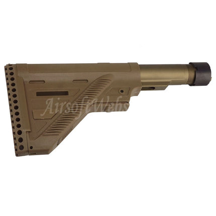Guns Modify GM HK416 A5 Style Polymer Slim Stock with 6-Position Buffer Tube For VFC Umarex H&K HK416 A5 Series GBB Rifles Airsoft