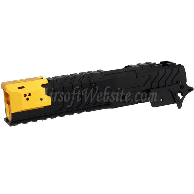Ensemble de glissières de cadre central et de canon extérieur en aluminium CNC 5KU de style matrice pour pistolets Tokyo Marui Hi-Capa Series GBB Airsoft