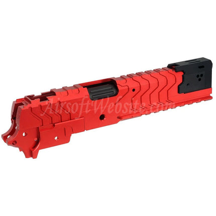 Ensemble de glissières de cadre central et de canon extérieur en aluminium CNC 5KU de style matrice pour pistolets Tokyo Marui Hi-Capa Series GBB Airsoft