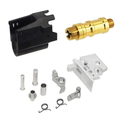 Ensemble de glissières de cadre central et de canon extérieur en aluminium CNC 5KU de style matrice pour pistolets Tokyo Marui Hi-Capa Series GBB Airsoft