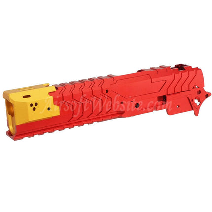 Ensemble de glissières de cadre central et de canon extérieur en aluminium CNC 5KU de style matrice pour pistolets Tokyo Marui Hi-Capa Series GBB Airsoft