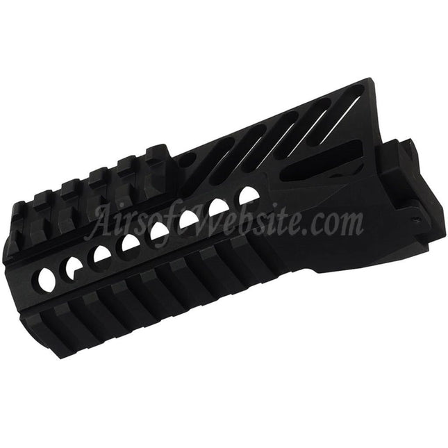 DOUBLE BELL CNC Aluminum Lower Handguard Rail System Suitable For AKS-74U Series AEG GBB Rifles Airsoft Black