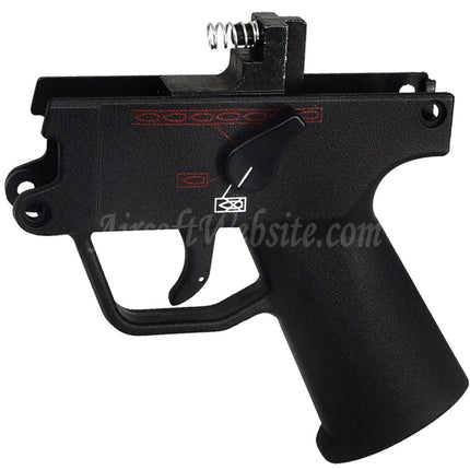 Airsoft Website Polymer Complete Lower Body Receiver Grip Frame For WELL G55 MP5K DOUBLE BELL 722 Maruzen System MP5K Series GBB SMG Rifles Black