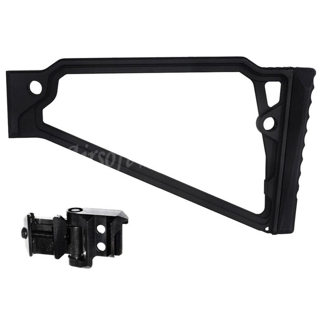 5KU 205mm Aluminum TS-8RP Triangle Rised Cheek Stock with M1913 Adaptor For 20mm Picatinny Stock Adaptor Rifles Airsoft