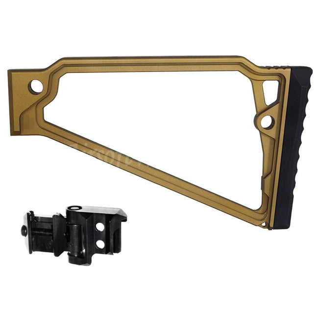 5KU 205mm Aluminum TS-8RP Triangle Rised Cheek Stock with M1913 Adaptor For 20mm Picatinny Stock Adaptor Rifles Airsoft