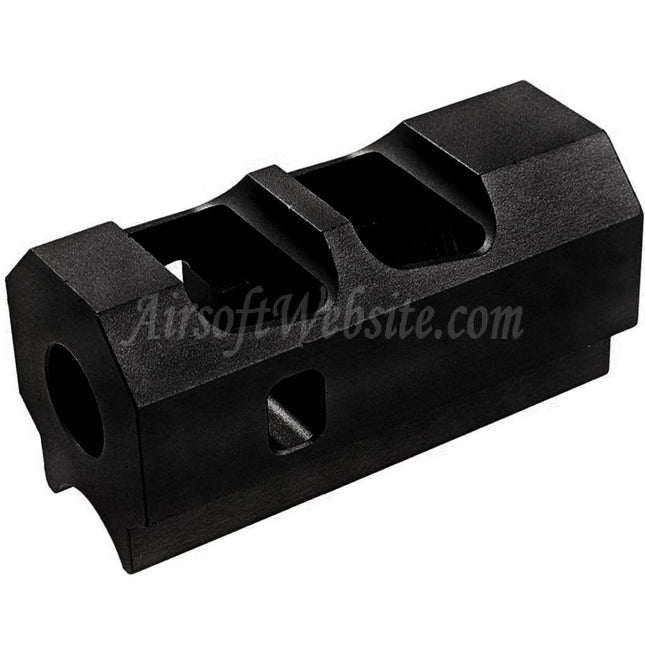 Revanchist Airsoft Aluminum INF Style Compensator -14mm CCW Counter-Clockwise Thread Suitable For Tokyo Marui Hi-Capa Series GBB Pistols