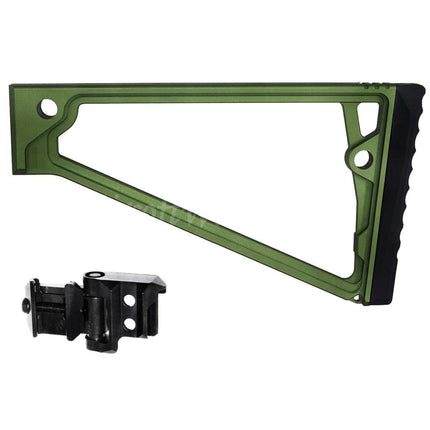 Crosse triangulaire 5KU 205 mm en aluminium TS-8RP avec adaptateur M1913 pour crosse Picatinny 20 mm, fusils Airsoft