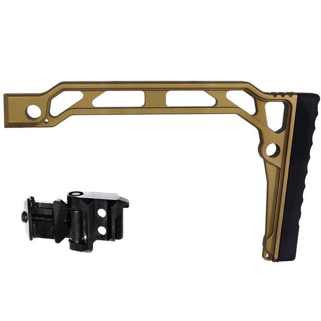 Crosse de fusil pliable squelette en aluminium 5KU SS-8RP pour adaptateur de crosse Picatinny 20 mm, fusils Airsoft