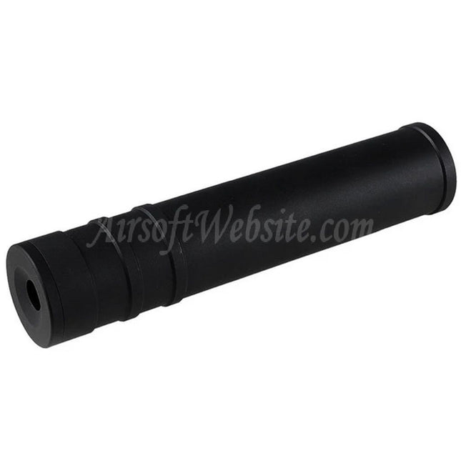 Silencieux 5KU 205 mm en aluminium SV SAIGA - Filetage 14 mm CCW antihoraire pour fusils Airsoft Noir
