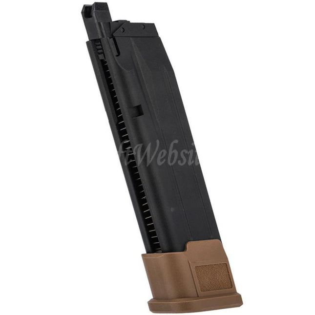 Chargeur CO2 VFC 25 coups pour pistolets SIG AIR P320 M17 série GBB, couleur beige